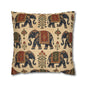 Indian Vintage Traditional Elephant Tapestry Pillow Case Cover