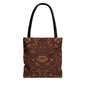 William Morris Floral Damask Maroon Full Art Tote Bag