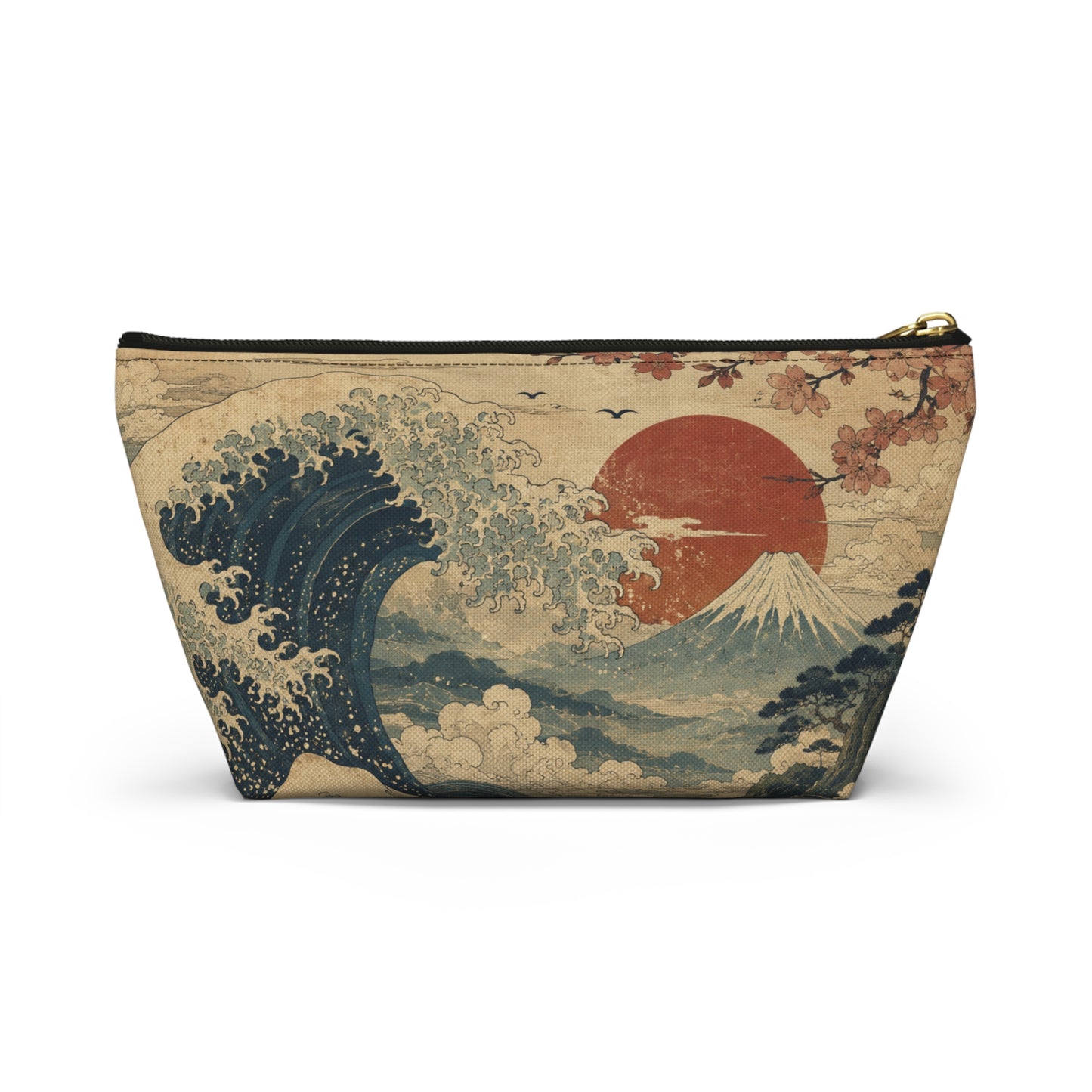 Vintage Japanese Wave Make Up Accessory Bag