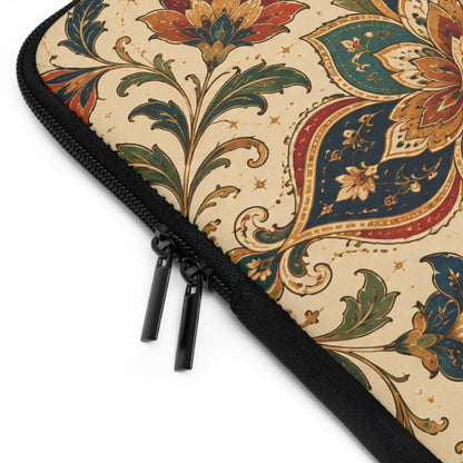 Indian Vintage Paisley Floral Laptop Sleeve
