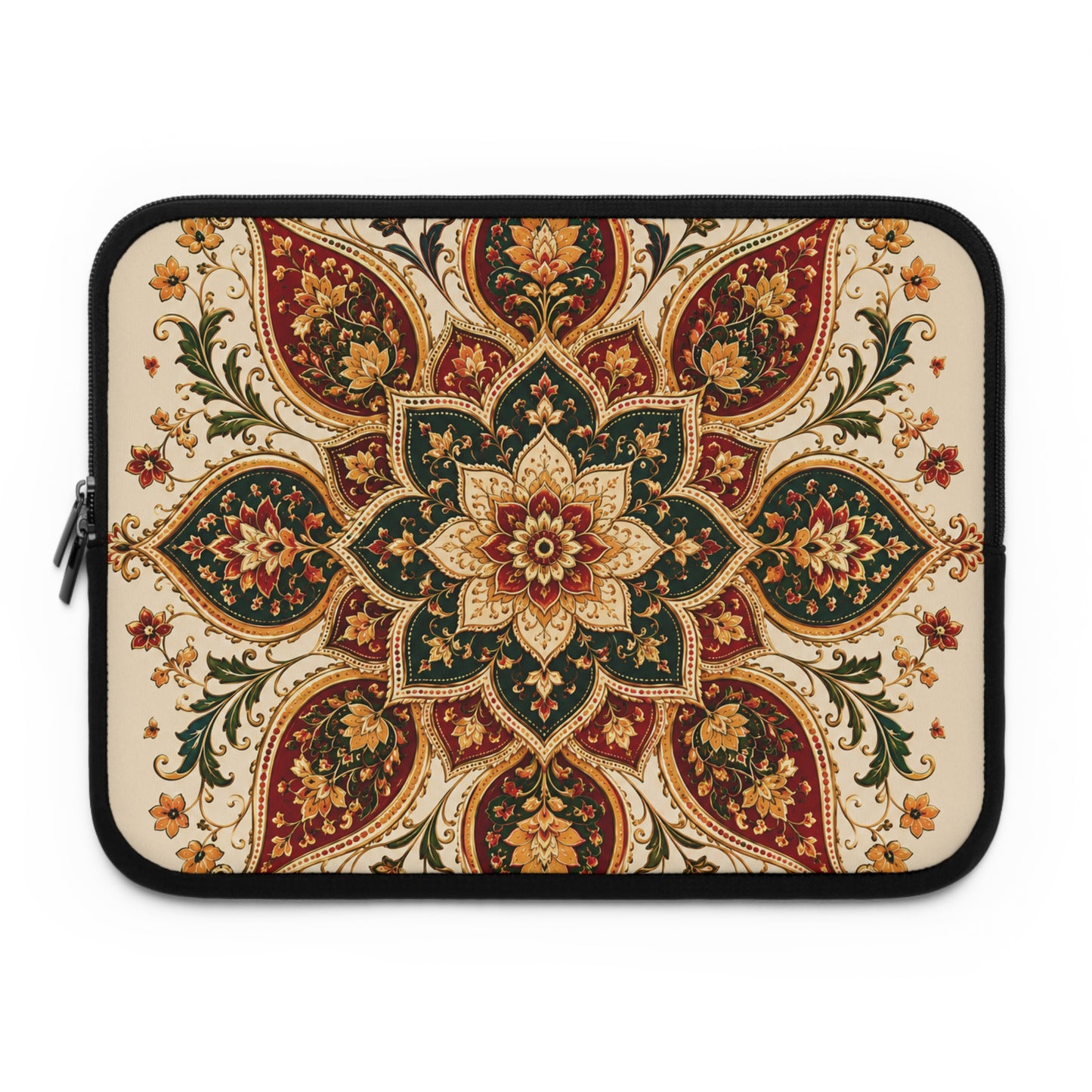 Indian Vintage Floral Mandala Laptop Sleeve
