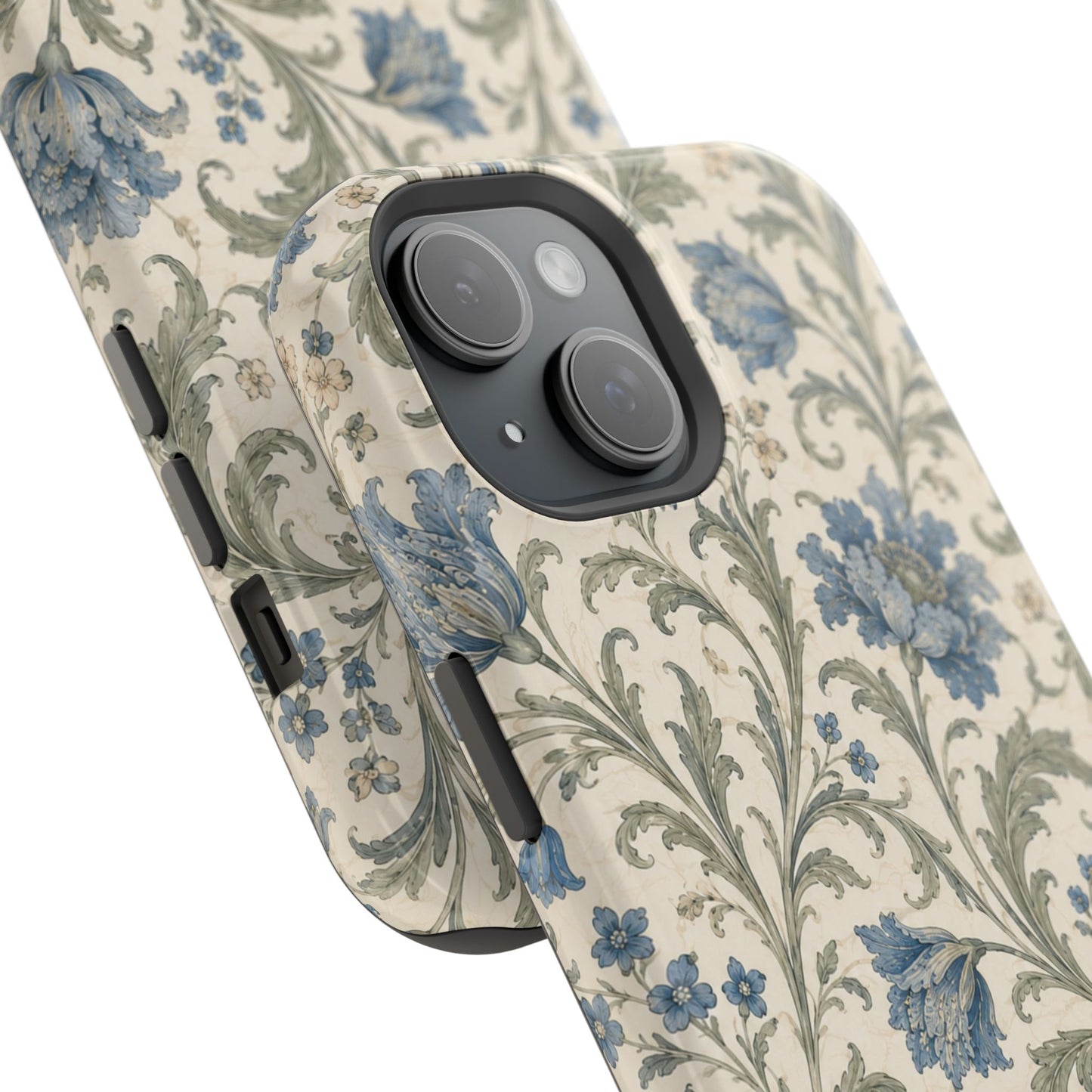 William Morris Floral Blue Magnetic iPhone Cases