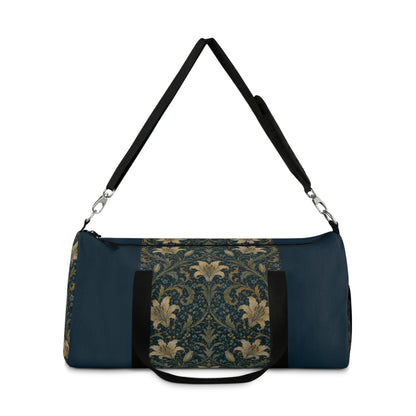 William Morris Damask Floral Duffel Gym Bag