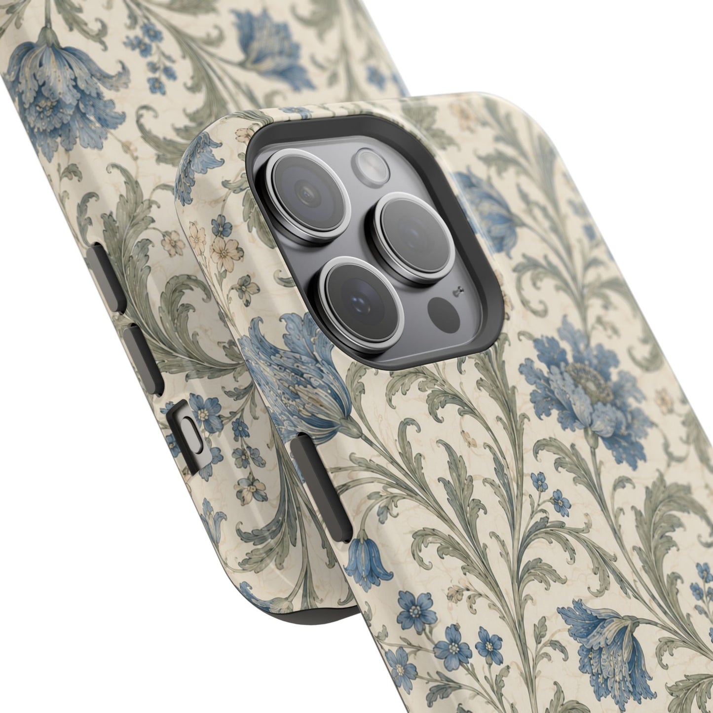 William Morris Floral Blue Magnetic iPhone Cases