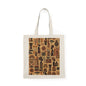 100% Cotton African Tribal Ethnic Silhouette Tote Bag