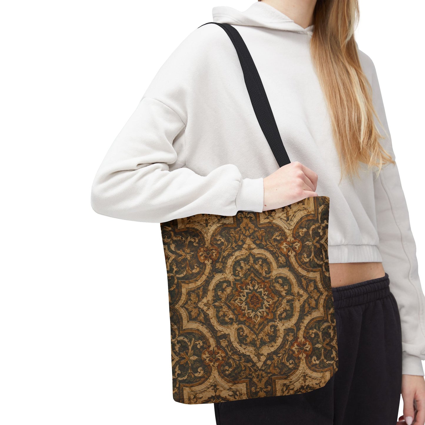 Moroccan Mandala Full Art Tote Bag