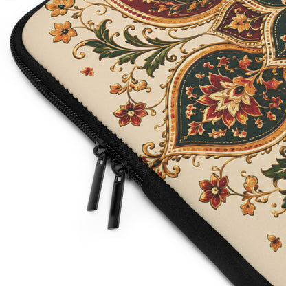 Indian Vintage Floral Mandala Laptop Sleeve