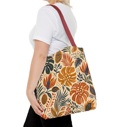 African Tribal Botanical Palm Full Art Tote Bag