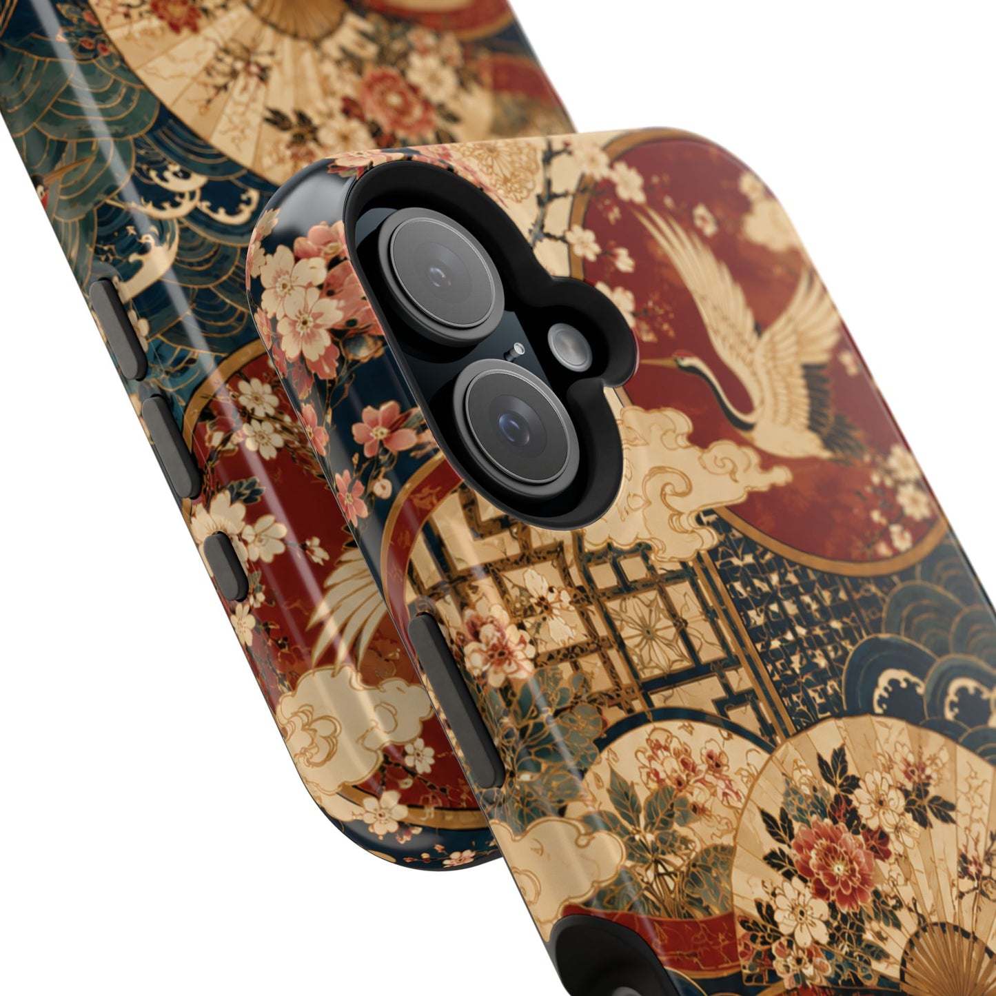 East Asian Floral iPhone Case | Magnetic Impact-Resistant Cases