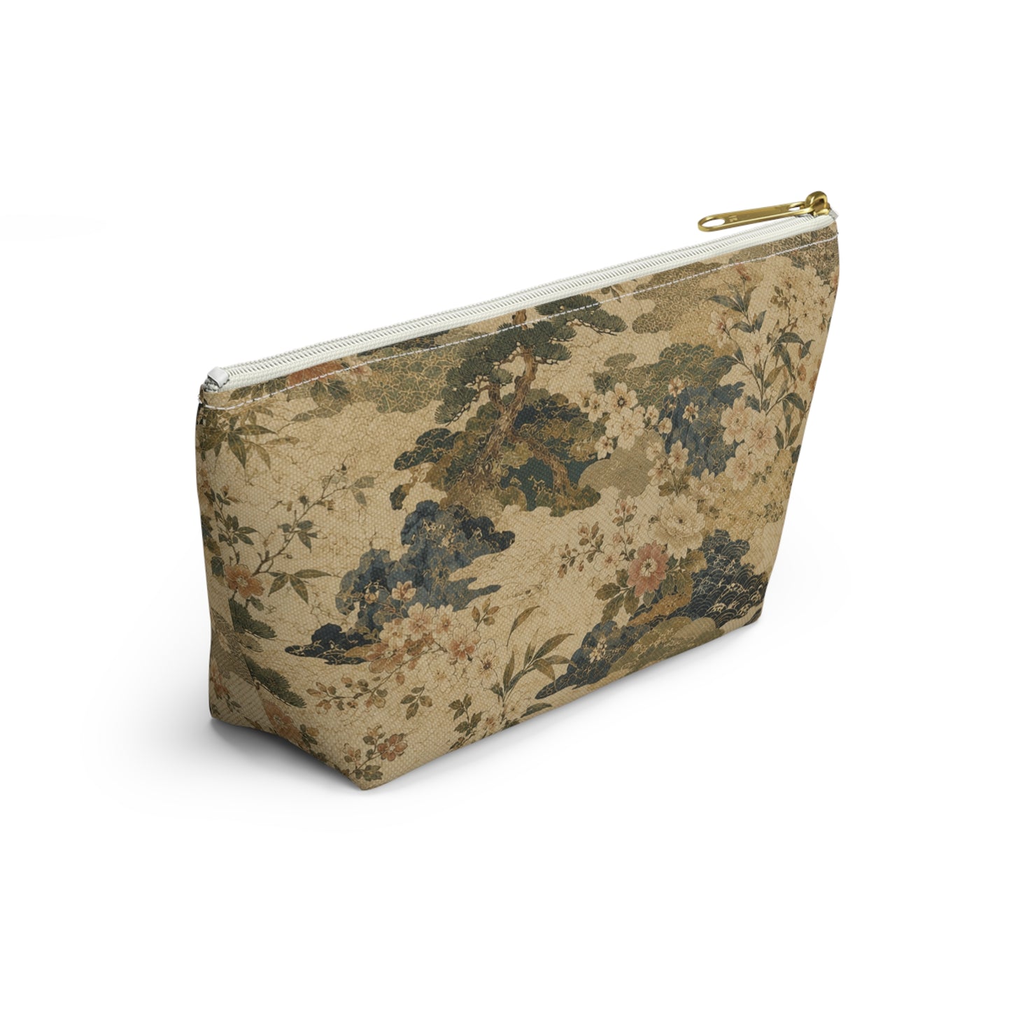 Vintage Japanese Floral Make Up Accessory Bag