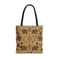 Indian Vintage Traditional Elephant Full Art Tote Bag