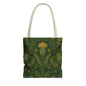 William Morris Forest Green Damask Floral Full Tote Bag