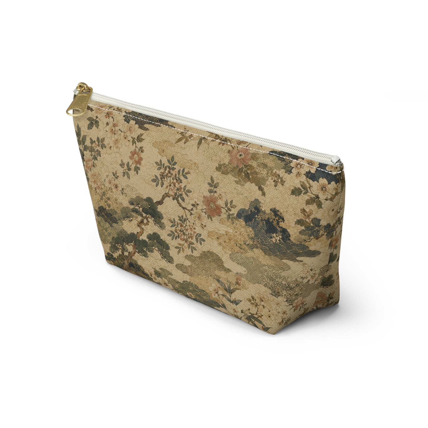 Vintage Japanese Floral Make Up Accessory Bag