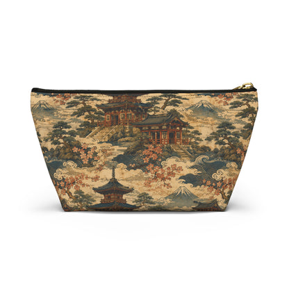Vintage Japanese Temples Make Up Accessory Bag