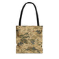 Vintage Japanese Floral Painting Full Art Tote Bag