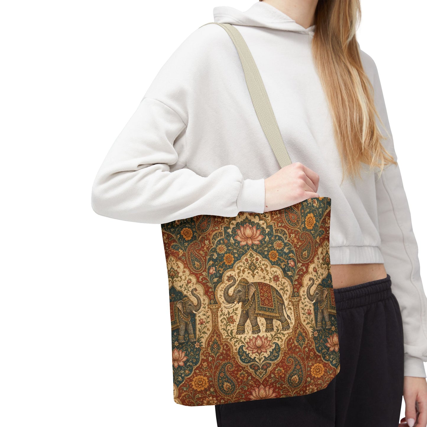 Indian Vintage Tapestry Full Art Tote Bag