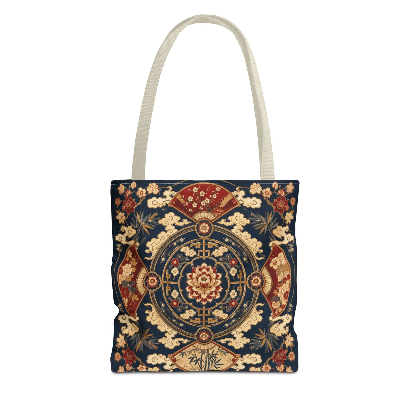 East Asian Mandala Full Art Tote Bag