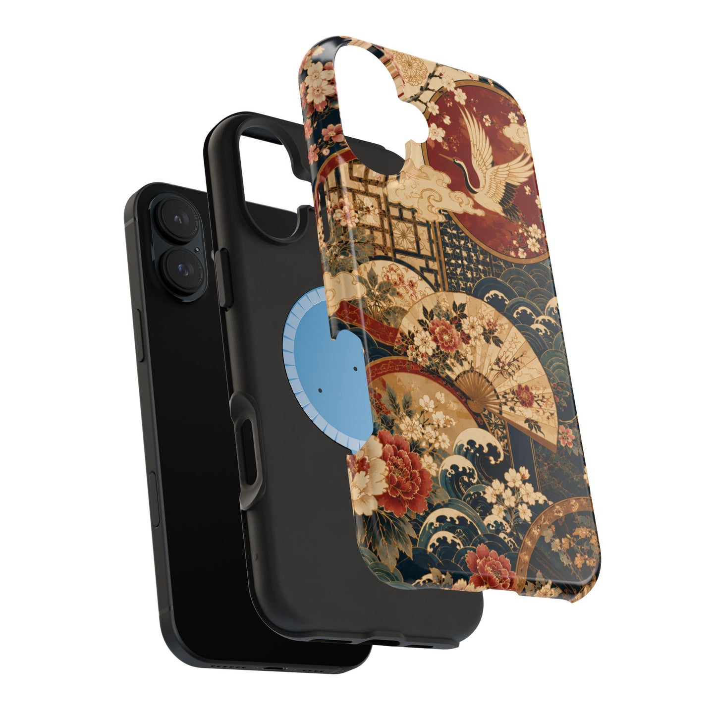 East Asian Floral iPhone Case | Magnetic Impact-Resistant Cases
