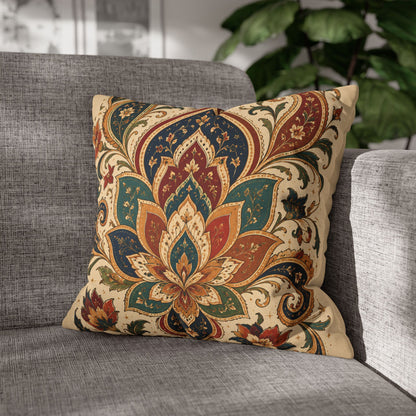 Indian Vintage Paisley Floral Throw Pillow Case Cover
