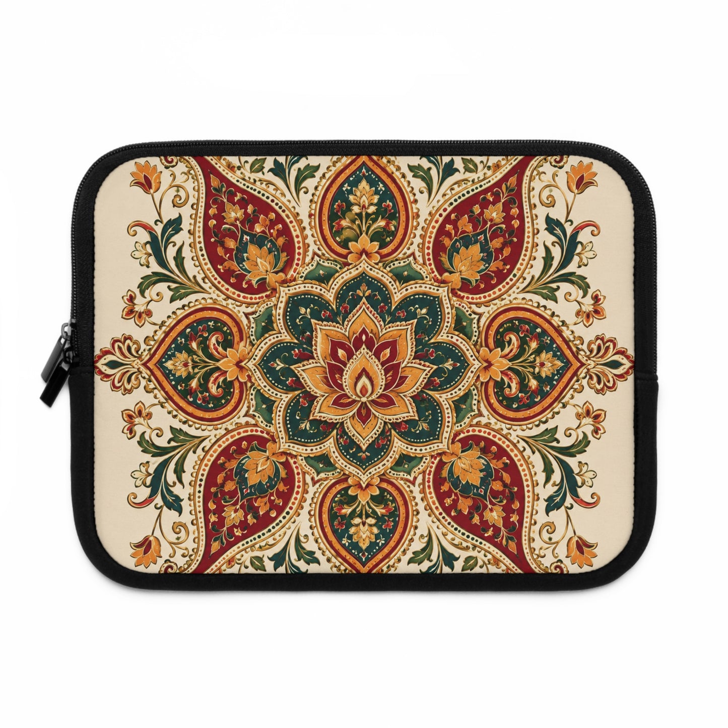 Indian Vintage Floral Paisley Mandala Laptop Sleeve