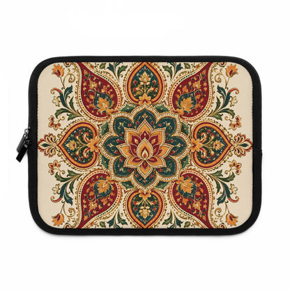 Indian Vintage Floral Paisley Mandala Laptop Sleeve