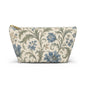 William Morris Floral Blue Makeup Accessory Pouch