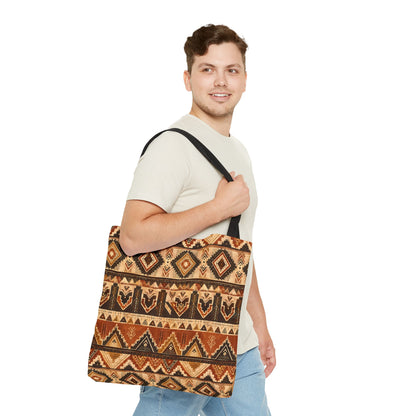 African Tribal Traditional Pattern Full Art Tote Bag