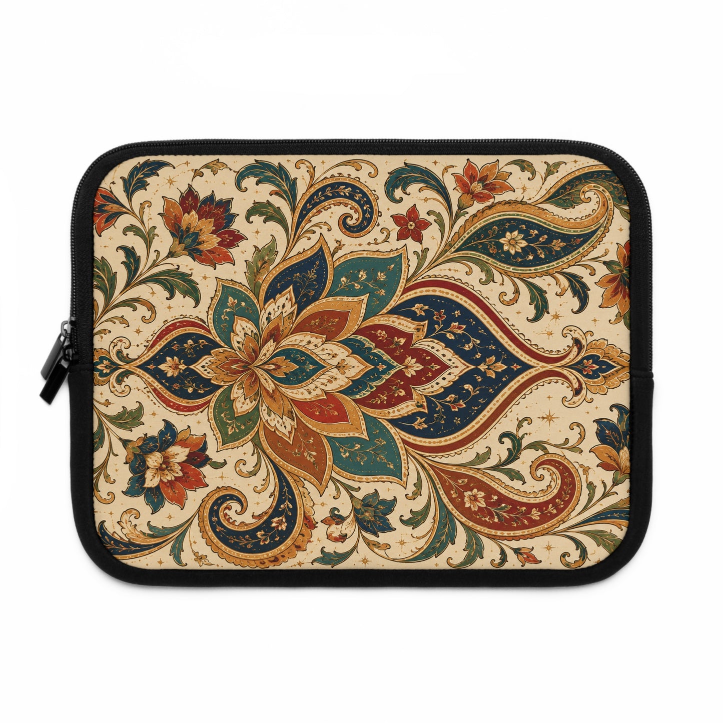 Indian Vintage Paisley Floral Laptop Sleeve