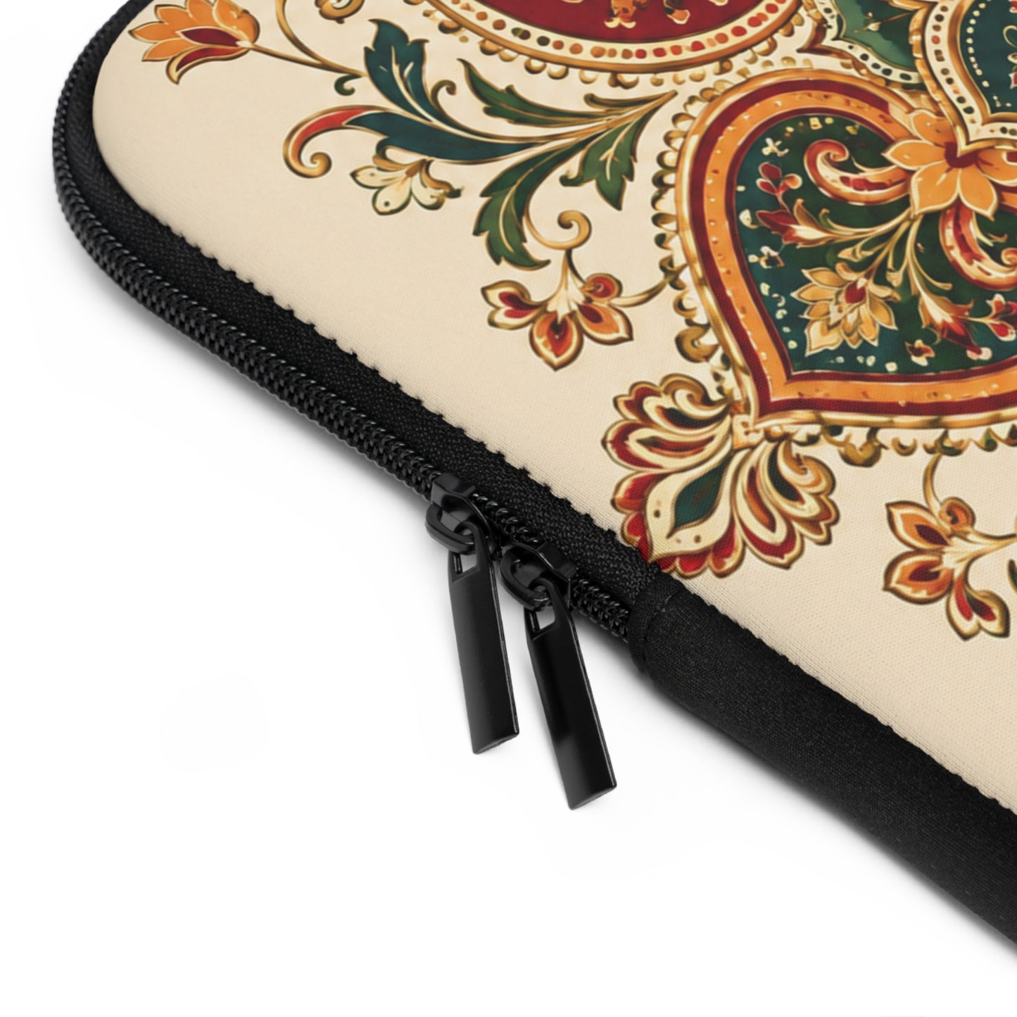 Indian Vintage Floral Paisley Mandala Laptop Sleeve