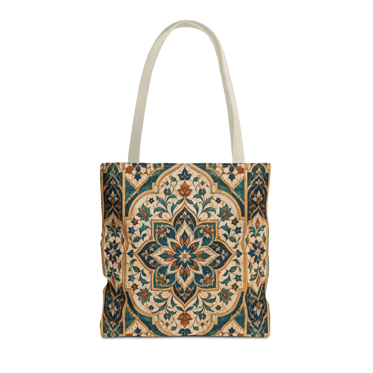 Full Art Moroccan Chevron Oriental Canvas Tote Bag