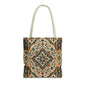 Full Art Moroccan Chevron Oriental Canvas Tote Bag