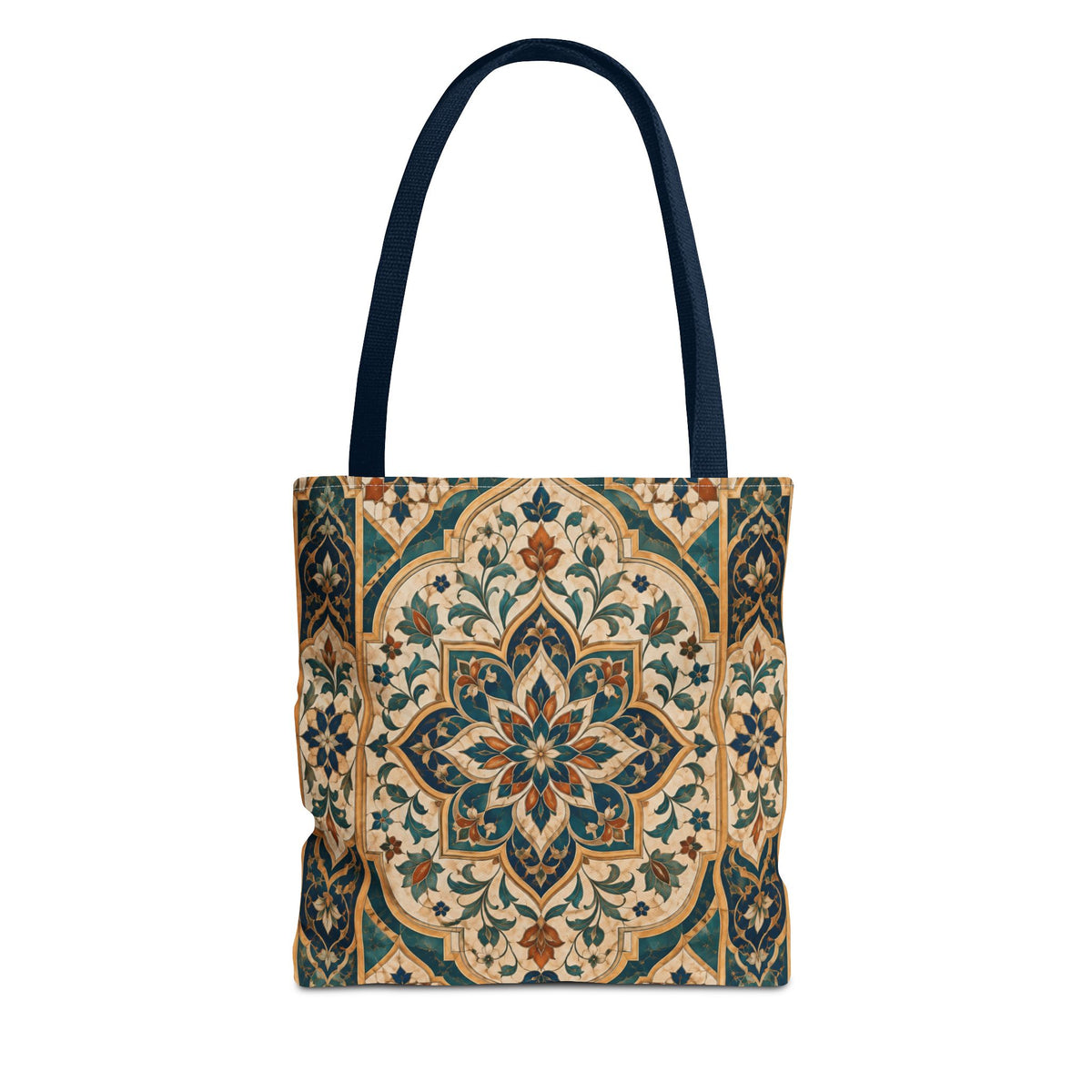 Full Art Moroccan Chevron Oriental Canvas Tote Bag
