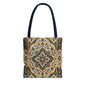 Full Art Moroccan Chevron Oriental Canvas Tote Bag