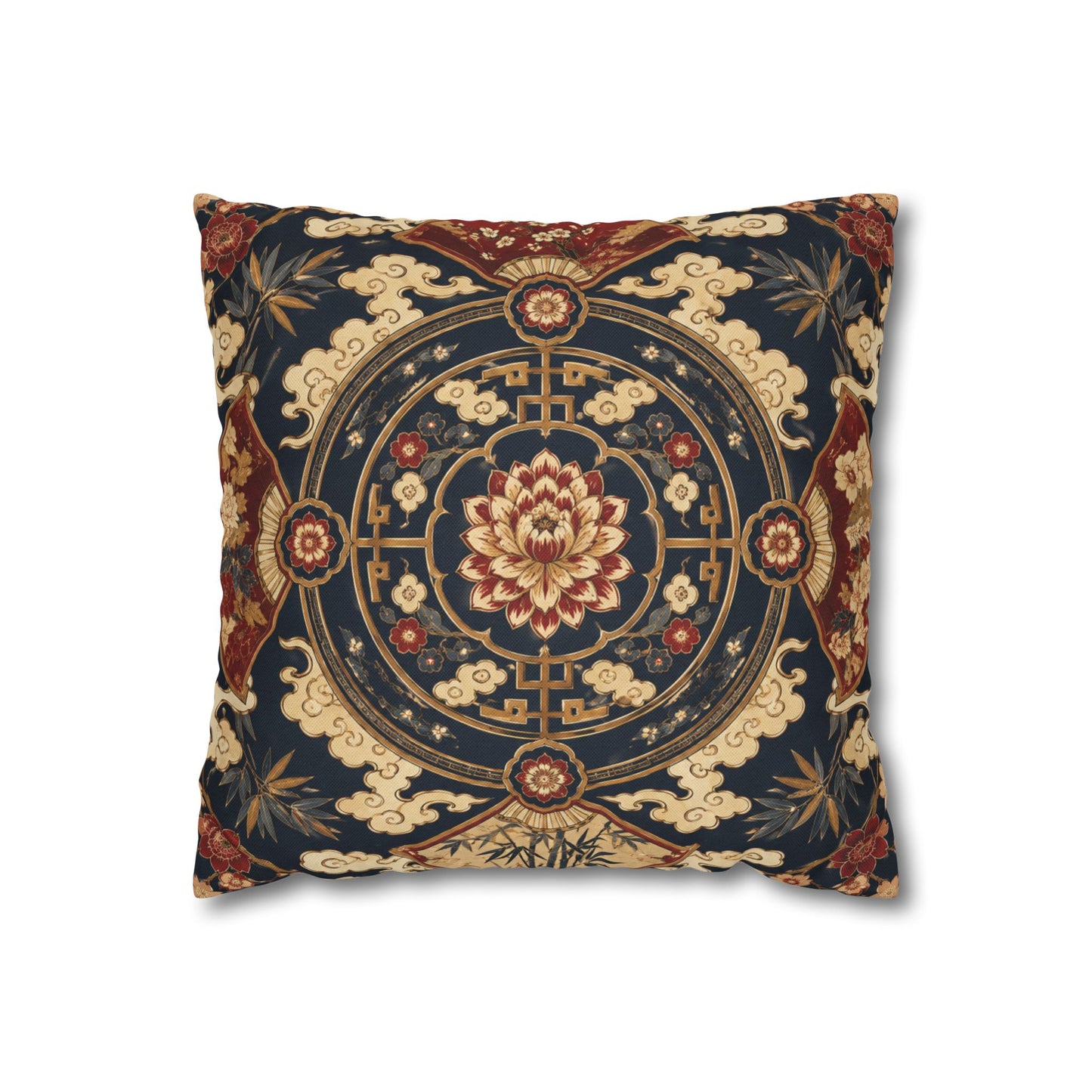 East Asian Mandala Pillow Case