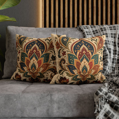 Indian Vintage Paisley Floral Throw Pillow Case Cover