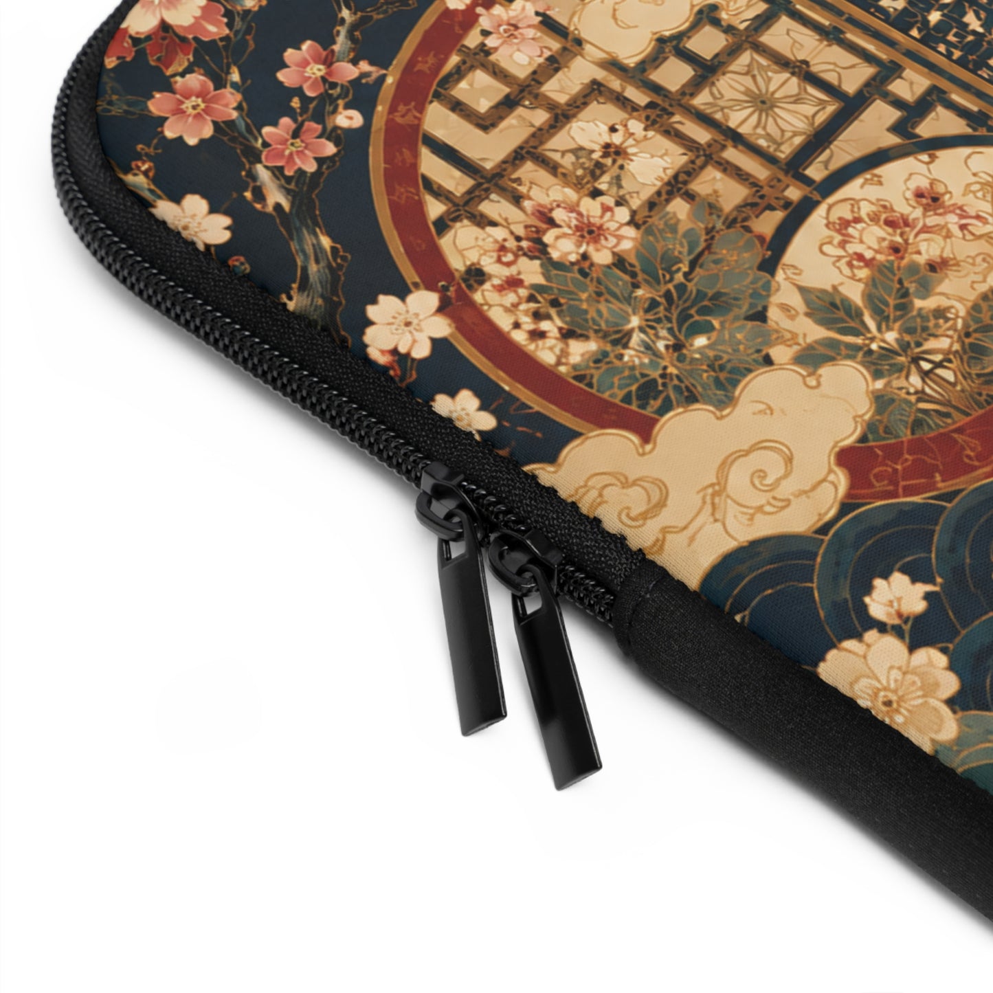 East Asian Floral Crane Pillow Case