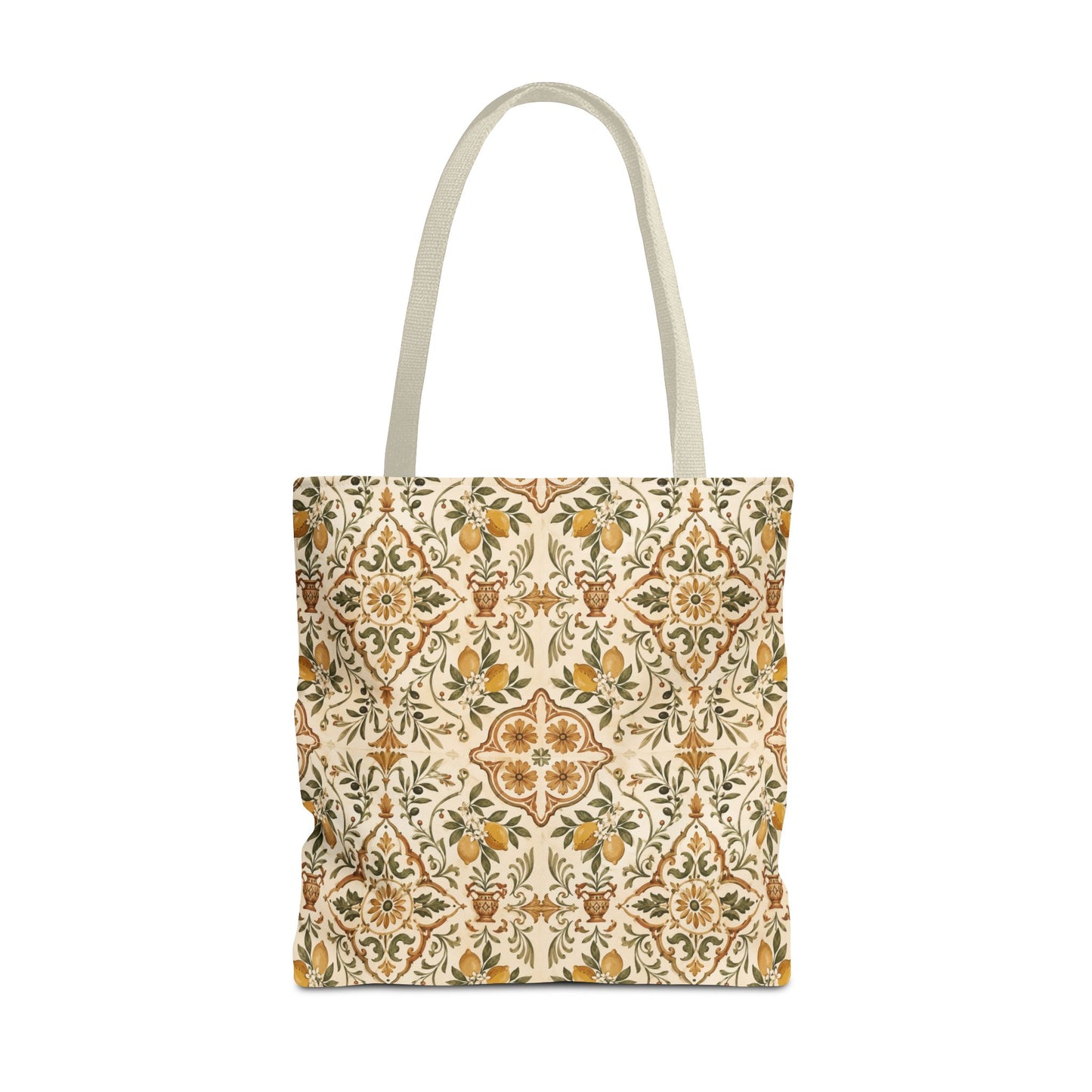 Mediterranean Moroccan Lemon Ornate Tote Bag