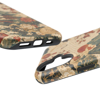 East Asian Vintage Landscape iPhone Case | Magnetic Impact-Resistant Case