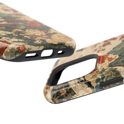 East Asian Vintage Landscape iPhone Case | Magnetic Impact-Resistant Case