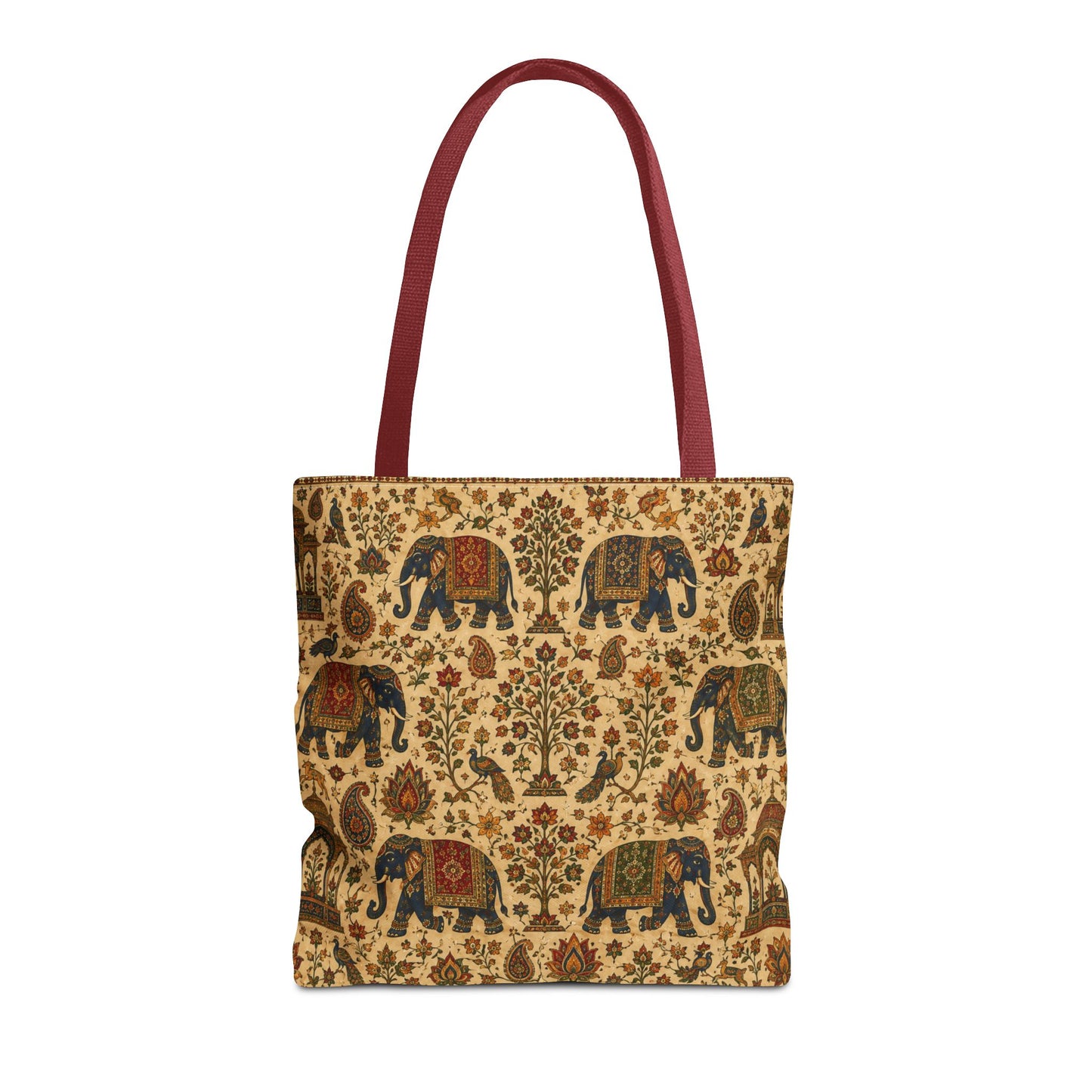 Indian Vintage Traditional Elephant Full Art Tote Bag