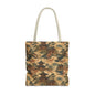 Vintage Japanese Temple Painting Full Art Tote Bag
