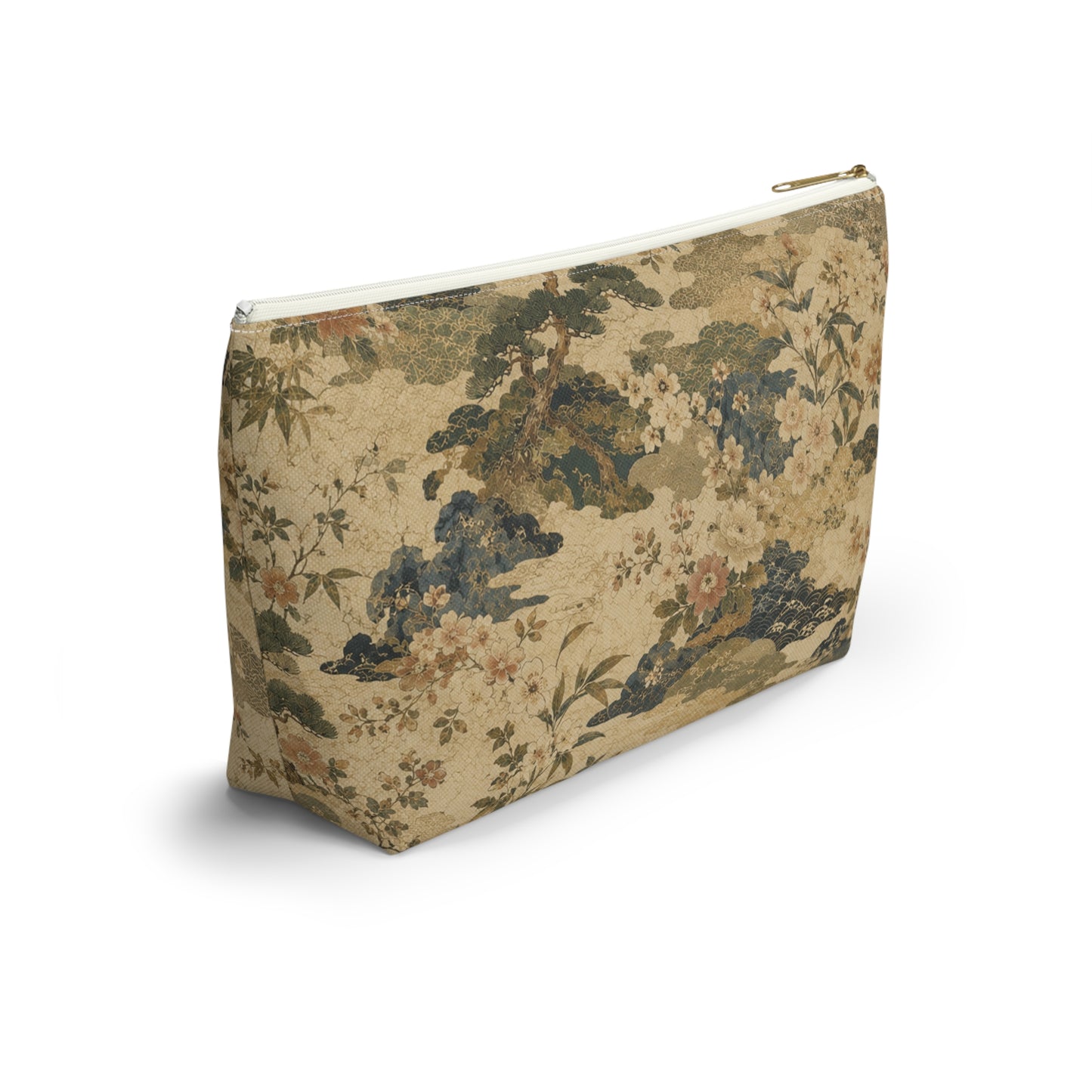 Vintage Japanese Floral Make Up Accessory Bag