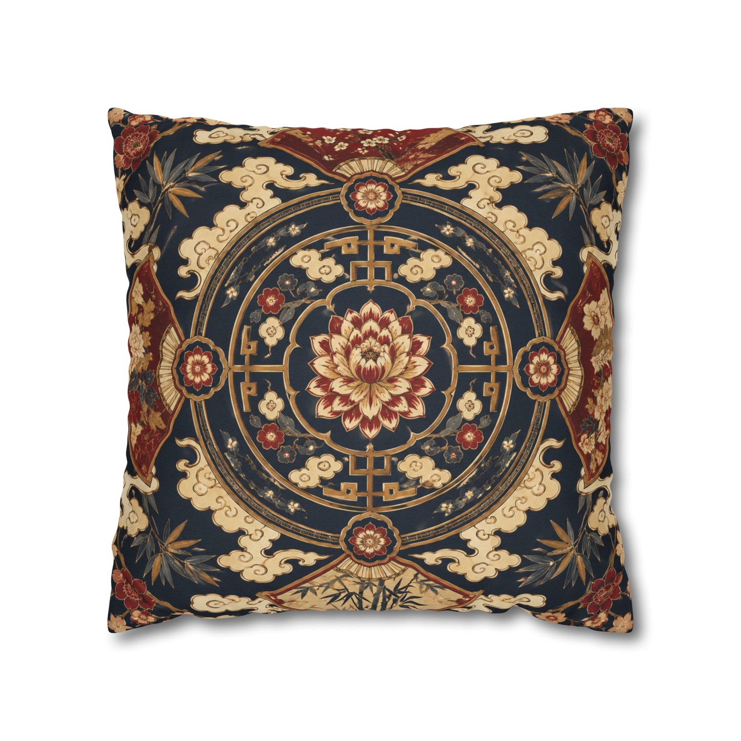 East Asian Mandala Pillow Case