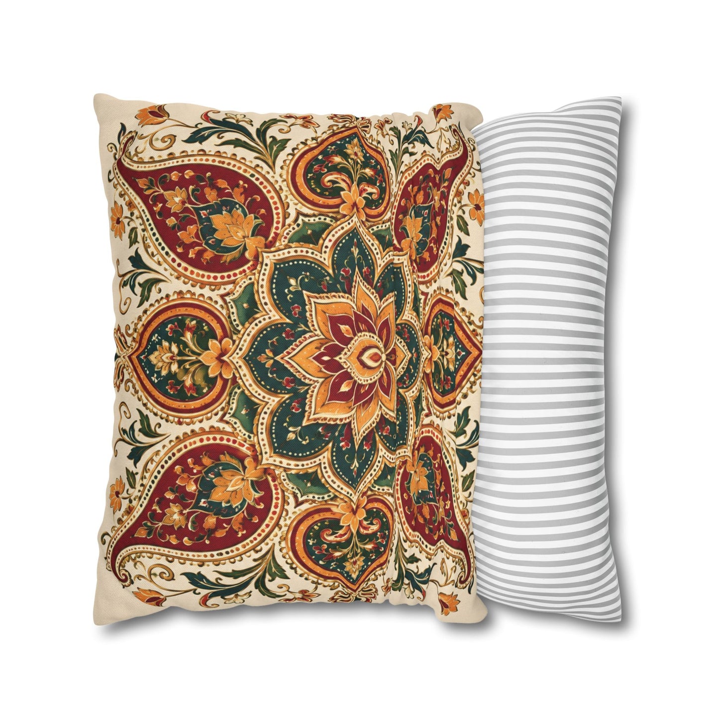 Indian Vintage Floral Mandala Pillowcase Cover