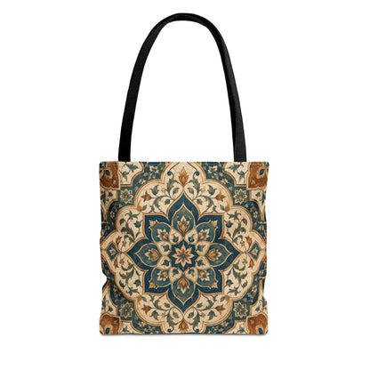 Full Art Elaborate Moroccan Canvas Tote Bag
