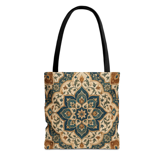 Full Art Elaborate Moroccan Canvas Tote Bag