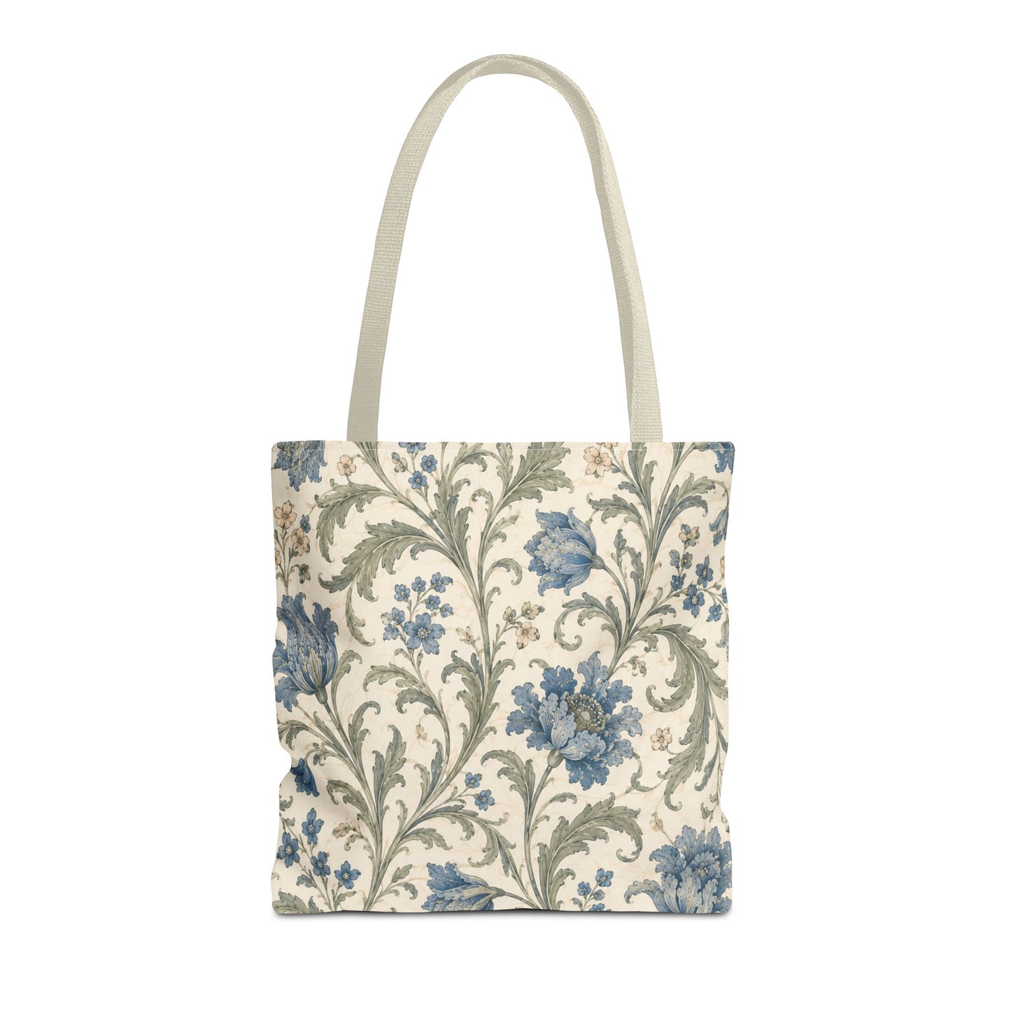 William Morris Blue Floral Vine Full Art Tote Bag