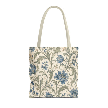 William Morris Blue Floral Vine Full Art Tote Bag