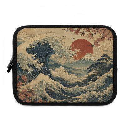 Vintage Japanese Wave Laptop Sleeve Case