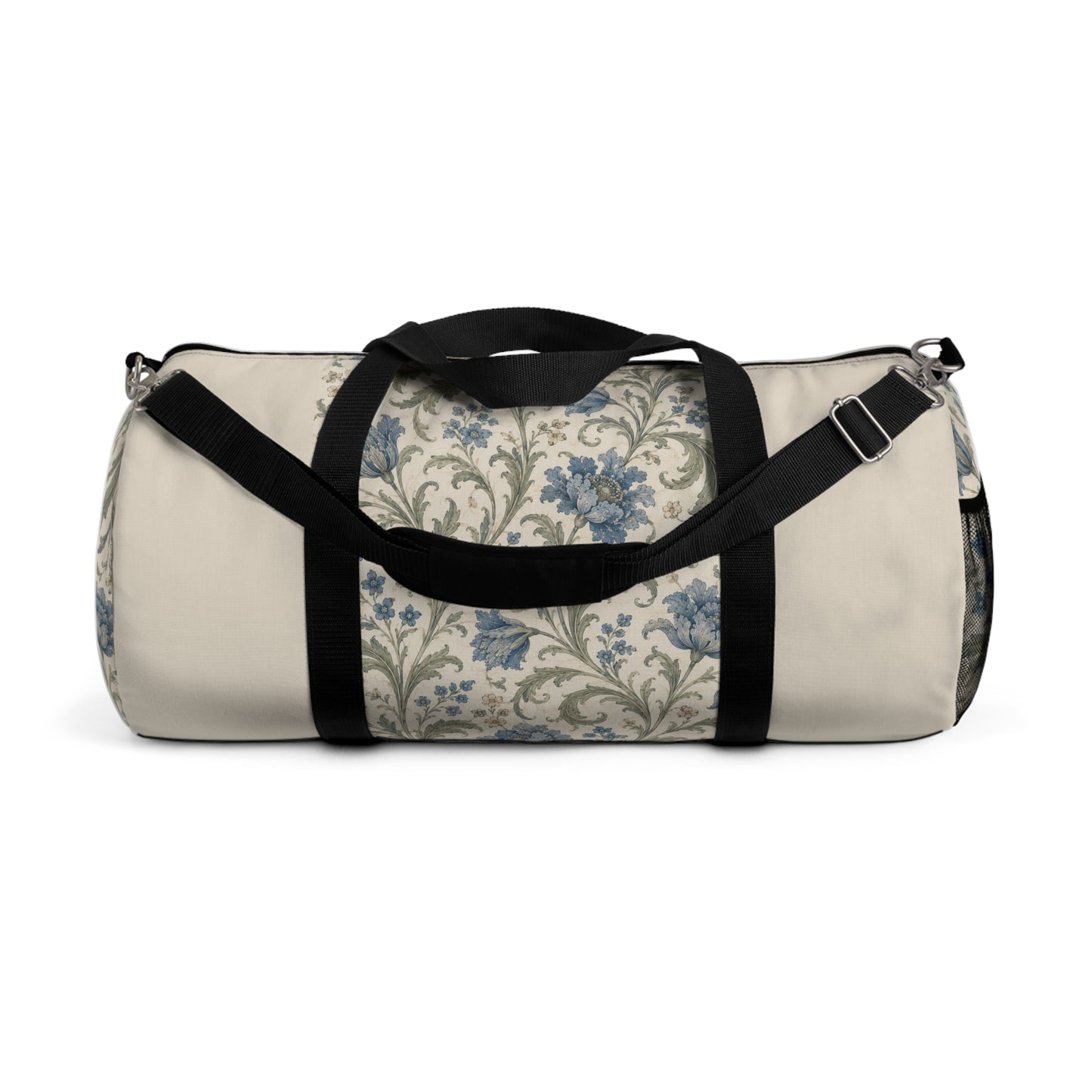 William Morris Blue Floral Duffel Gym Bag